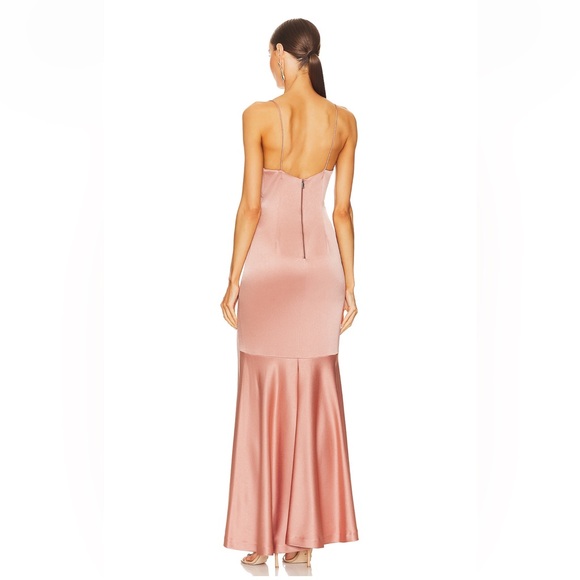 Alice + Olivia • Julietta Slip Dress in Burnt Rose • NWT • SZ 6 • MSRP $495 - Picture 3 of 8